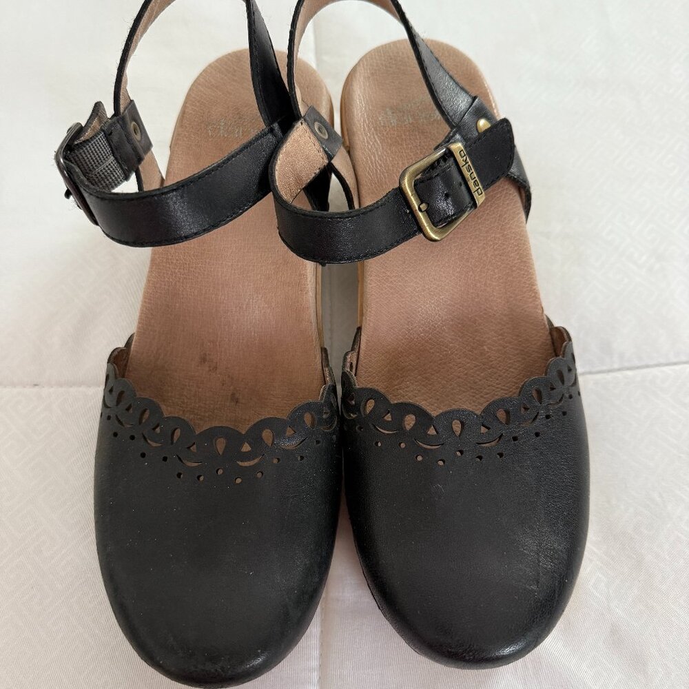 Black Dansko Platform Sandals
